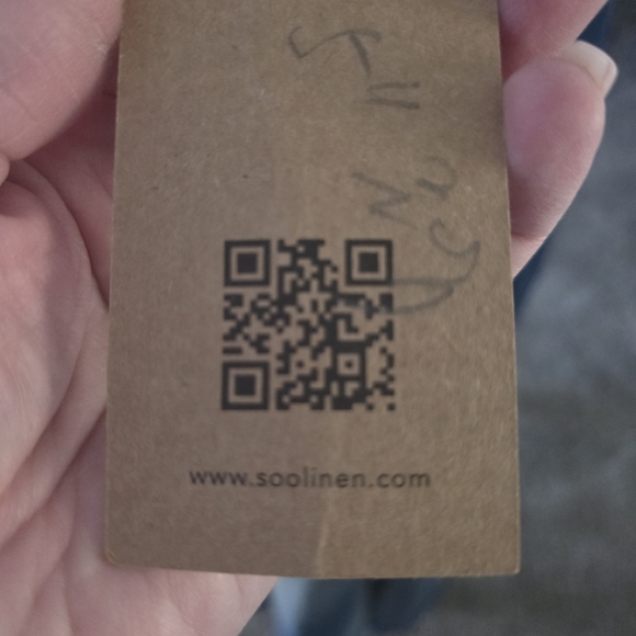 Washed Blue Denim Maxi Skirt with Front Slit - Picture 6 of 7